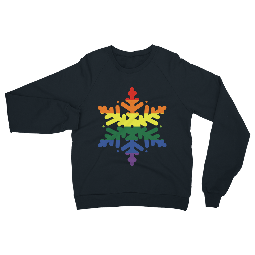 Pride Snowflake Christmas Sweatshirt – LGBTQ+ Holiday Jumper (S–5XL)