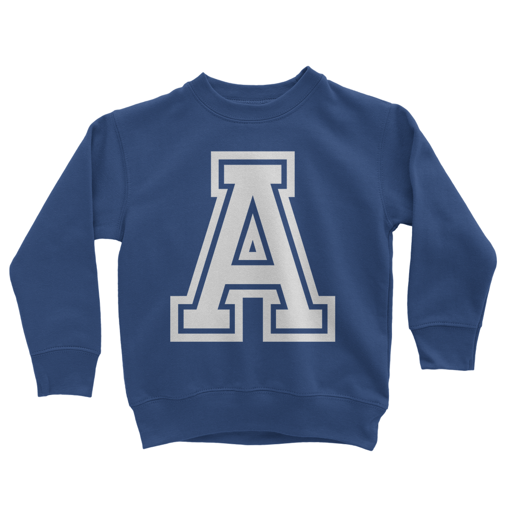 Big Letter A-Z Boys Custom College Initial Personalised Sweatshirt | 3 - 13 years