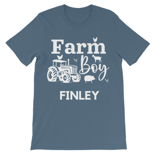 Kids Personalised "Farm Boy" T-shirt