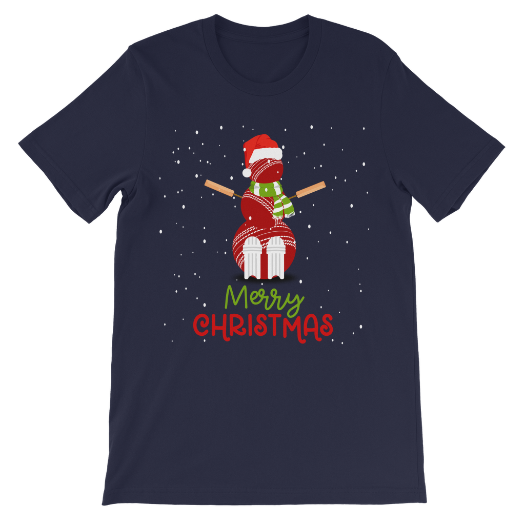 Christmas Cricket Ball Snowman - Kids T-shirt | 5 - 13 years