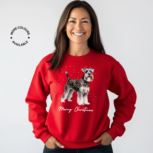 Festive Schnauzer Christmas Jumper - Unisex Adults