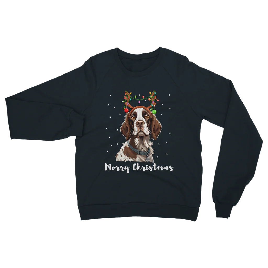 Festive Springer Spaniel - Unisex Adults Christmas Sweatshirt