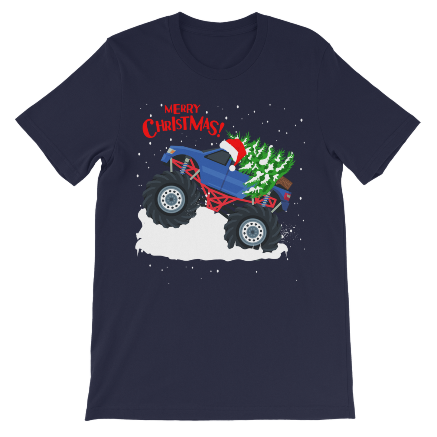 Kids Christmas Monster Truck T-Shirt – Festive Off-Road Tee (3-13 yrs)