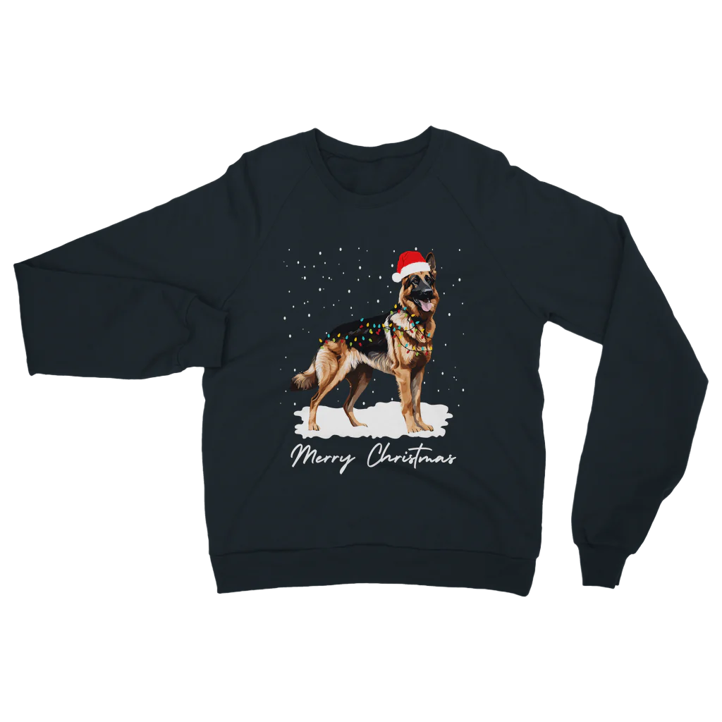 German Shepherd Christmas Jumper Peachy Finders UK PeachyFinders