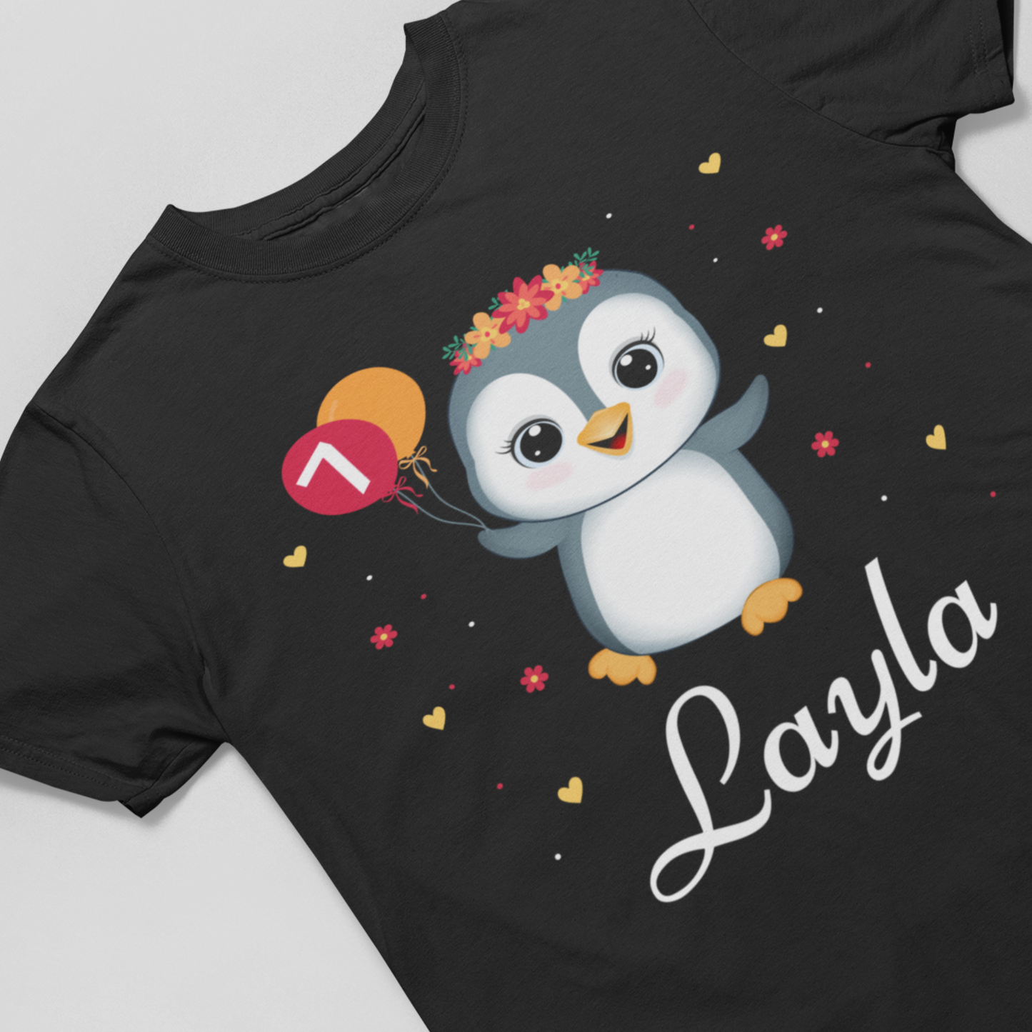 Girls Birthday Penguin T-shirt | 3 - 11 years