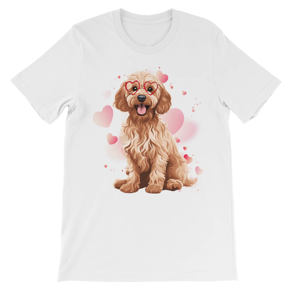 Cockapoo and Hearts - Kids Unisex T-shirt | 3 - 13 years