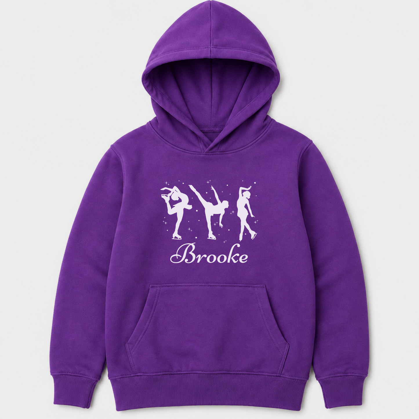Girls Ice Skating Hoodie – Personalised Figure Skater Sweatshirt (5-13 yrs)