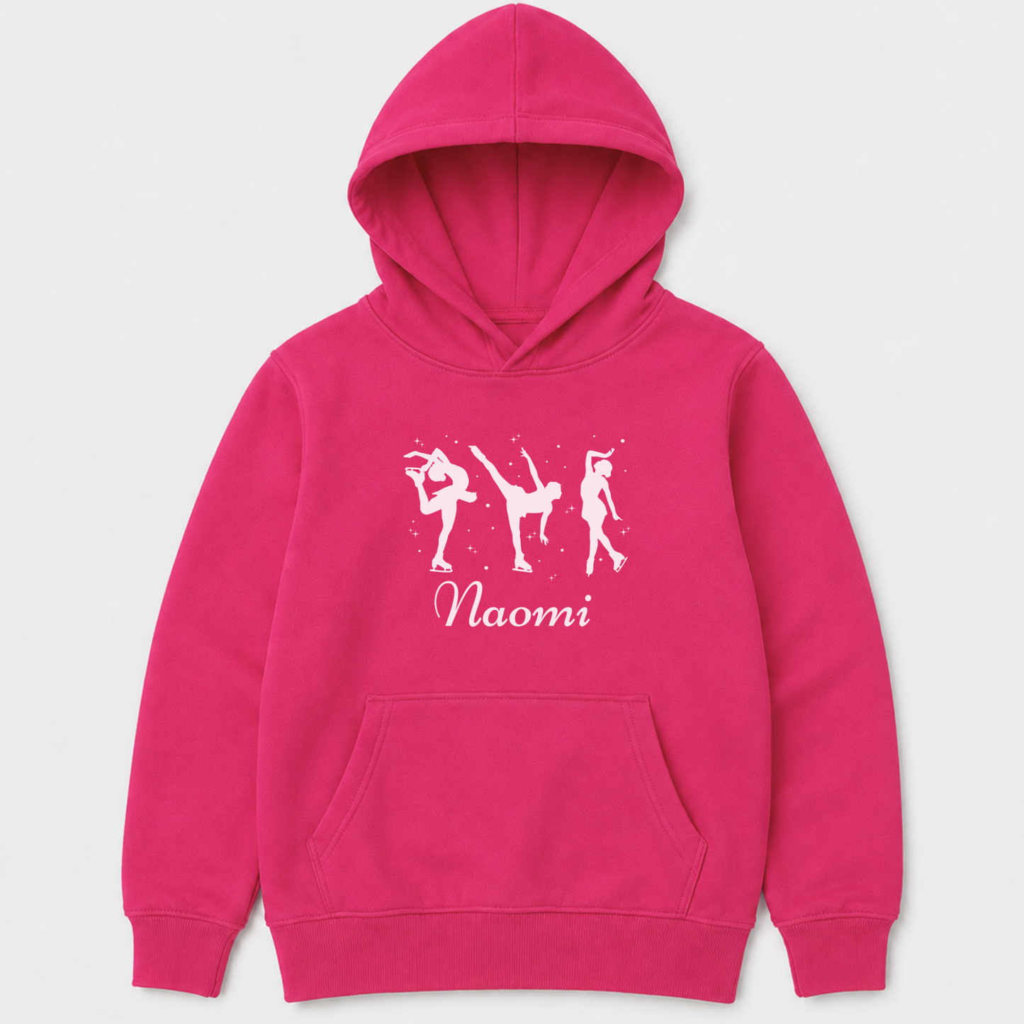 Girls Ice Skating Hoodie – Personalised Figure Skater Sweatshirt (5-13 yrs)