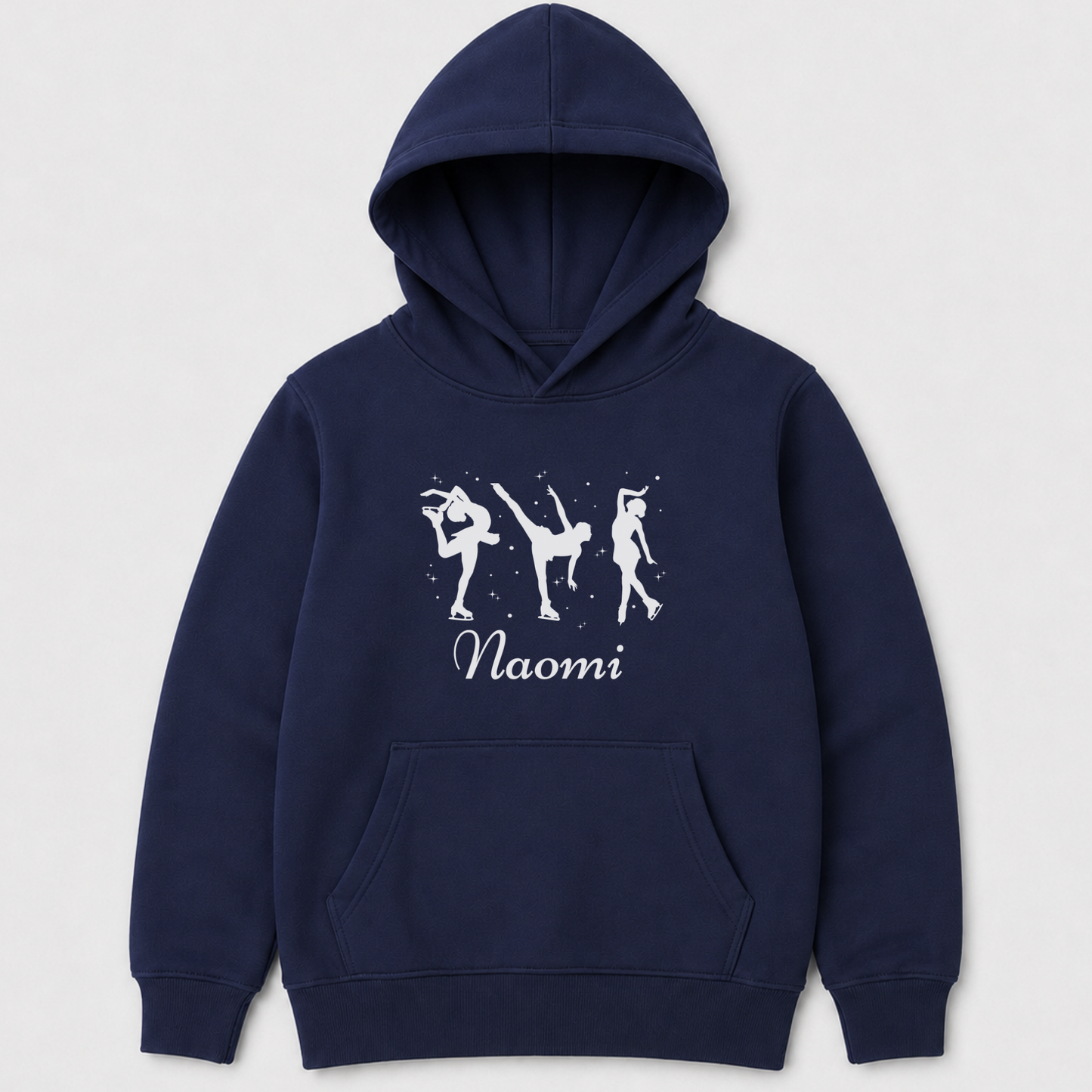 Girls Ice Skating Hoodie – Personalised Figure Skater Sweatshirt (5-13 yrs)