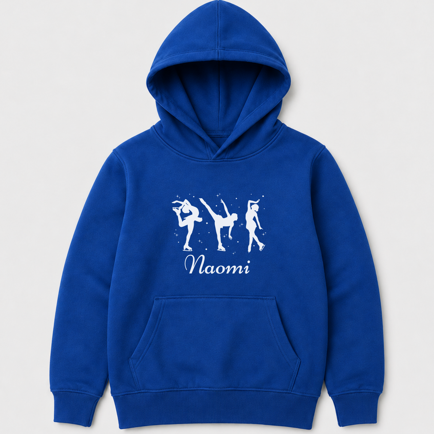 Girls Ice Skating Hoodie – Personalised Figure Skater Sweatshirt (5-13 yrs)