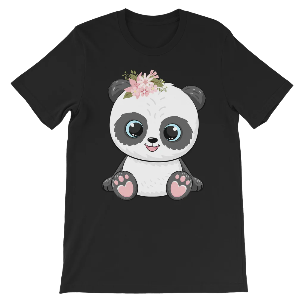 Girls "Floral Panda" T-shirt | 3 - 13 years