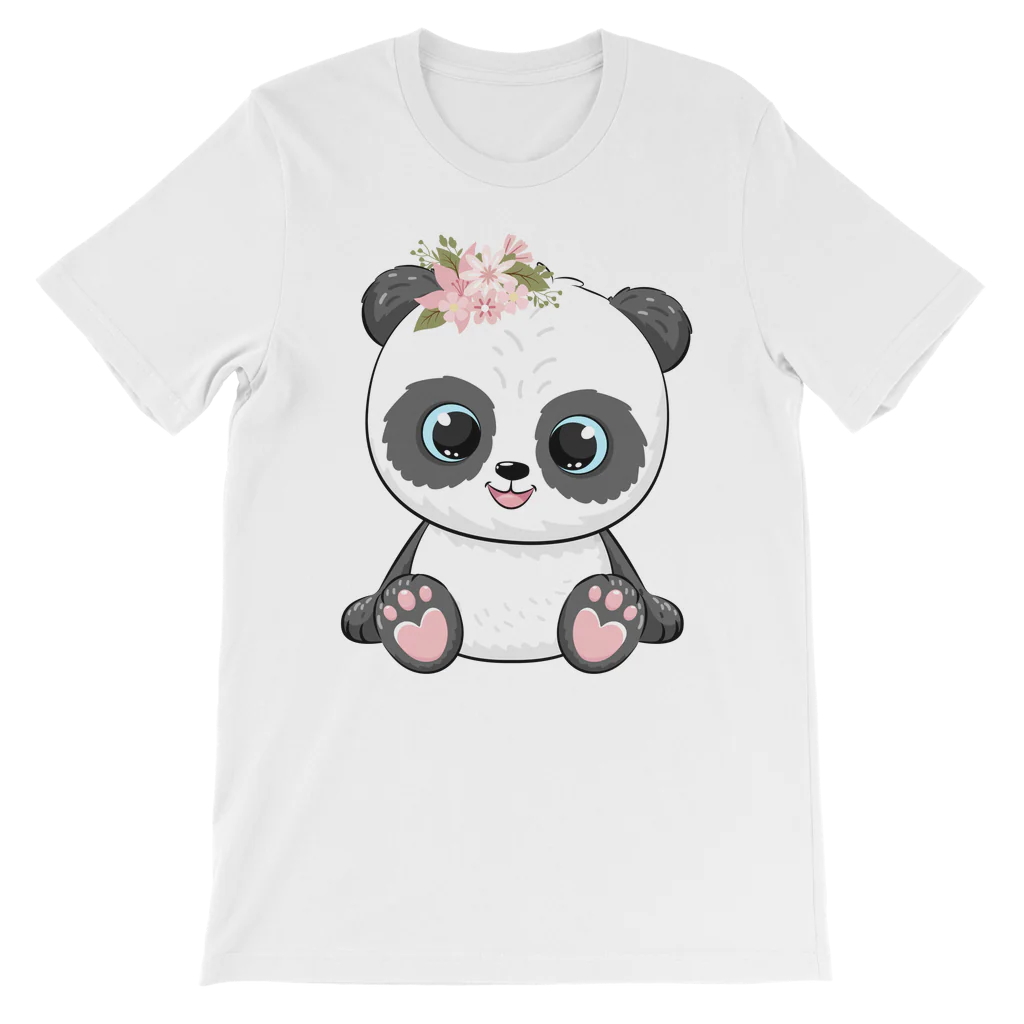 Girls "Floral Panda" T-shirt | 3 - 13 years