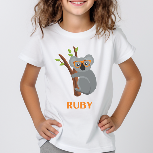 Girls Funny Koala T-shirt | 3 - 13 years