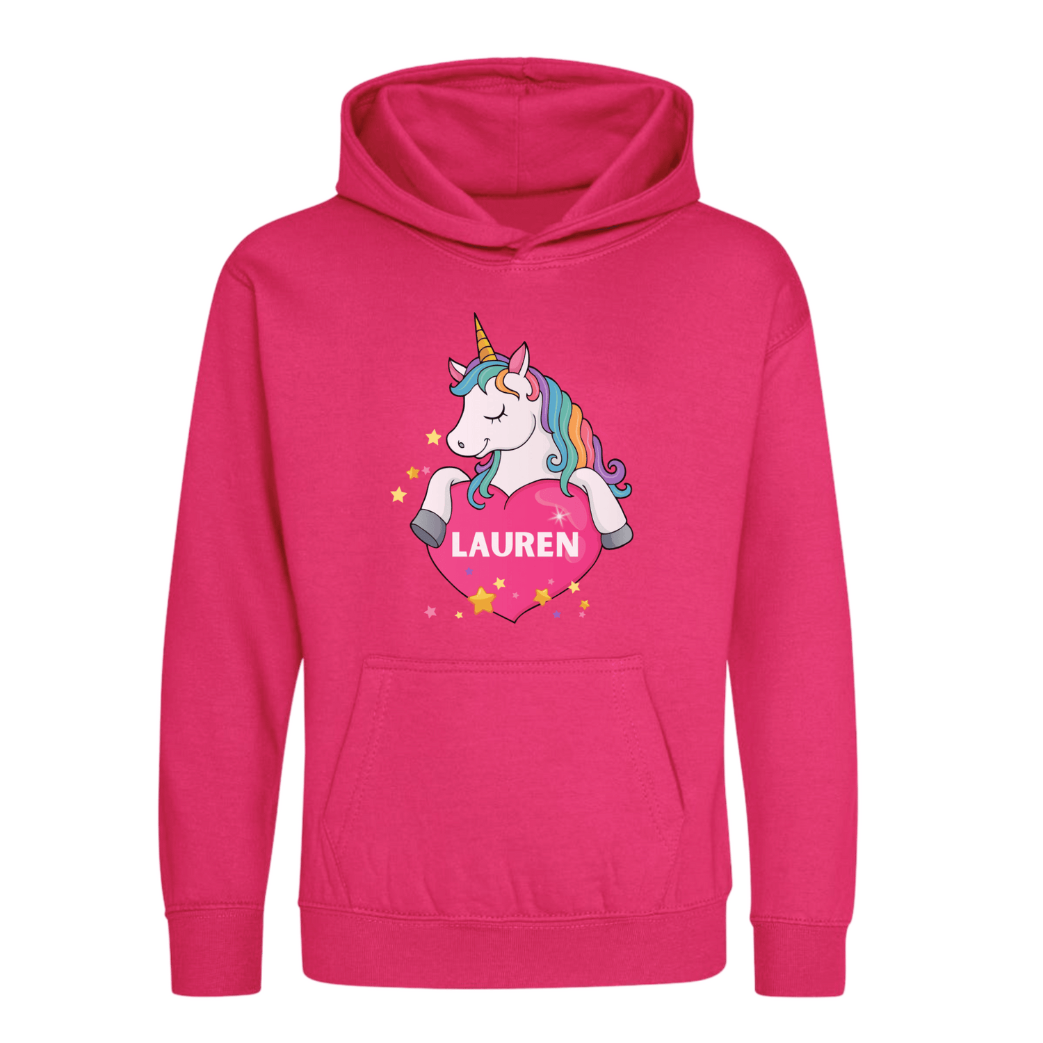 Personalised Unicorn hoodie for girls