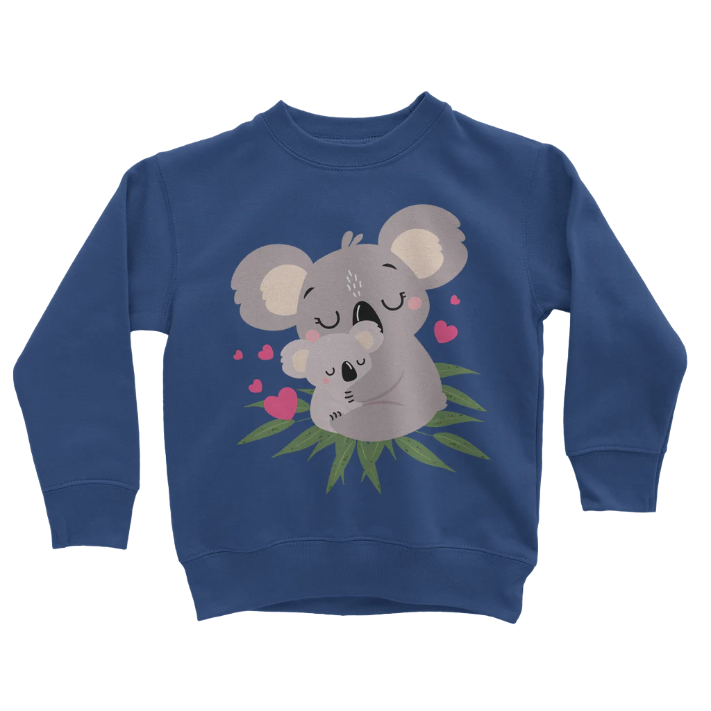 Aussie Mum & Baby Koala - Girls Sweatshirt | 3 - 13 years