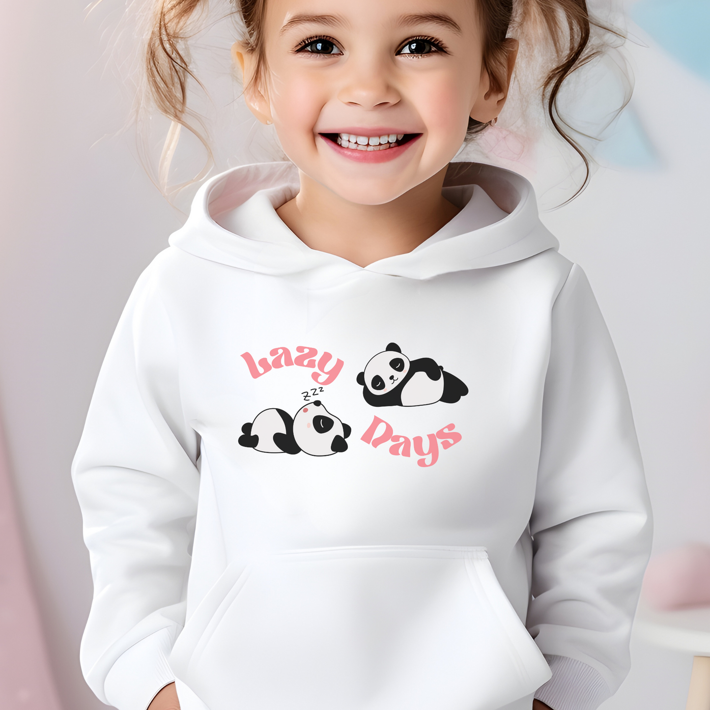 Girls 'Lazy Days' Panda Hoodie | 3 - 13 years