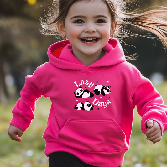 Girls 'Lazy Days' Panda Hoodie | 3 - 13 years