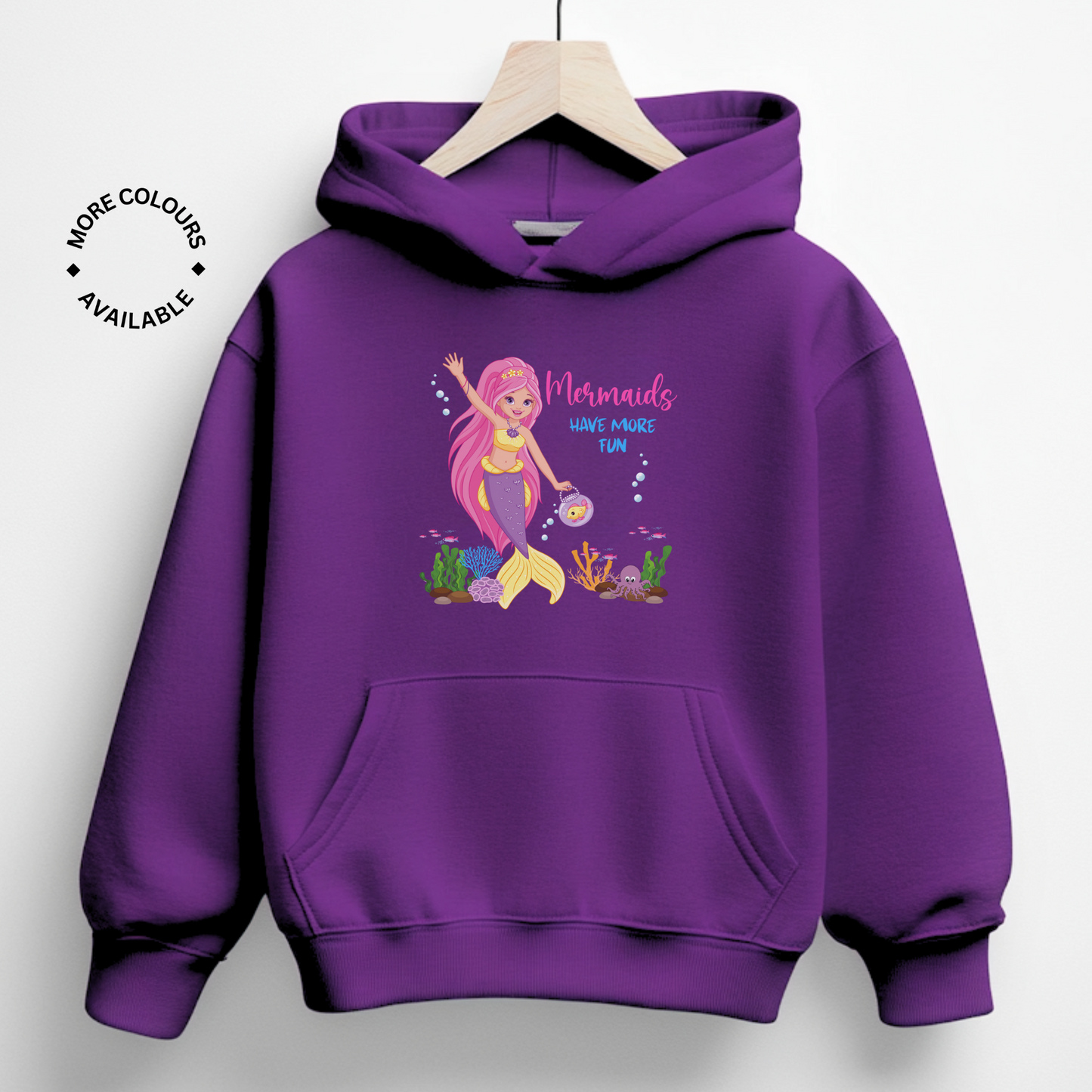 Mermaids Have More Fun - Girls Hoodie | 3 - 13 yrs