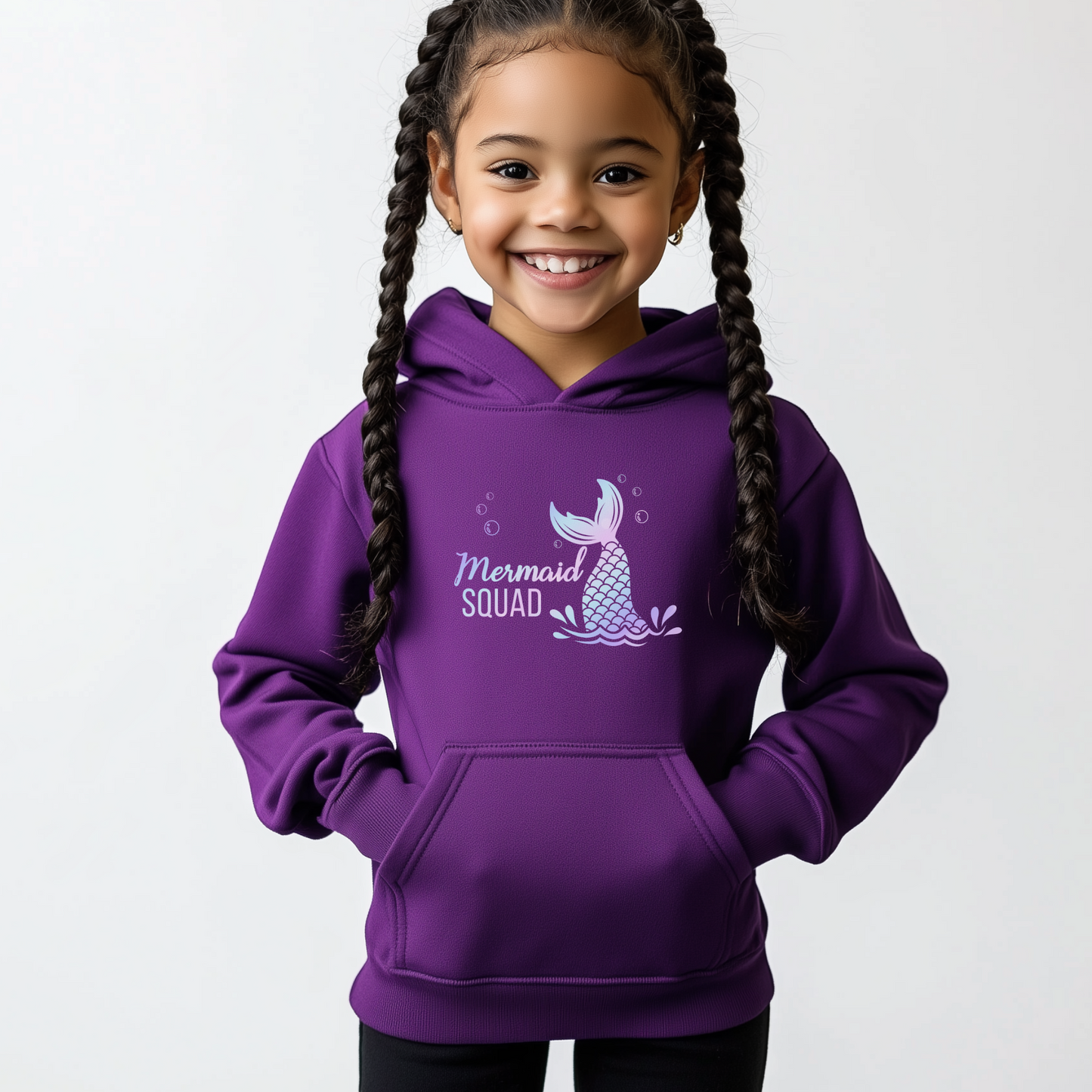 Mermaid Squad - Girls Pullover Hoodie | 3 - 13 years