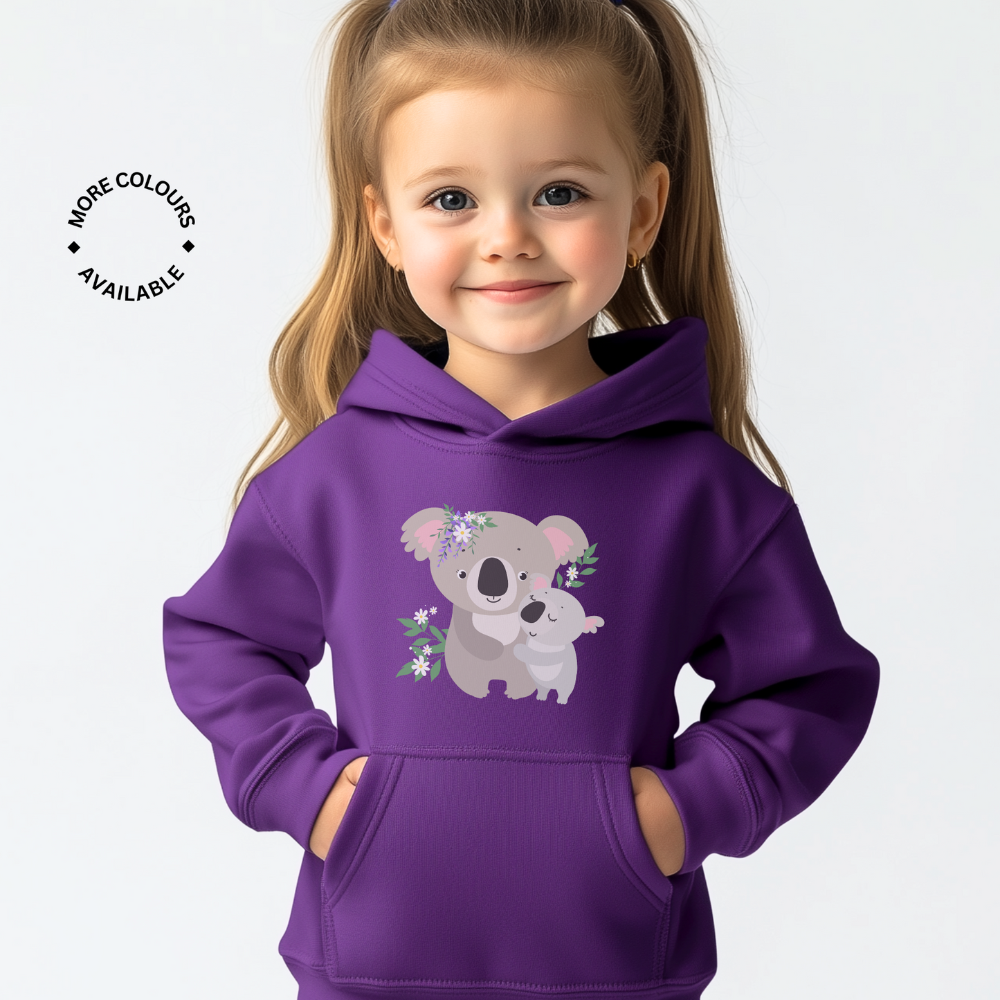 Mummy & Baby Koala's - Girls Pullover Hoodie