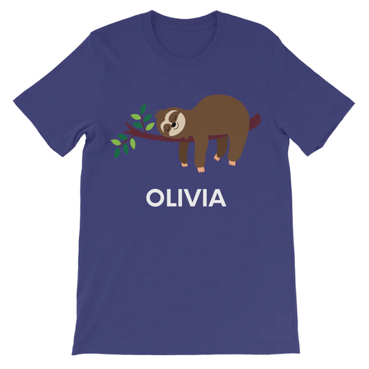 Girls Sleeping Sloth T-shirt | 3 - 13 years