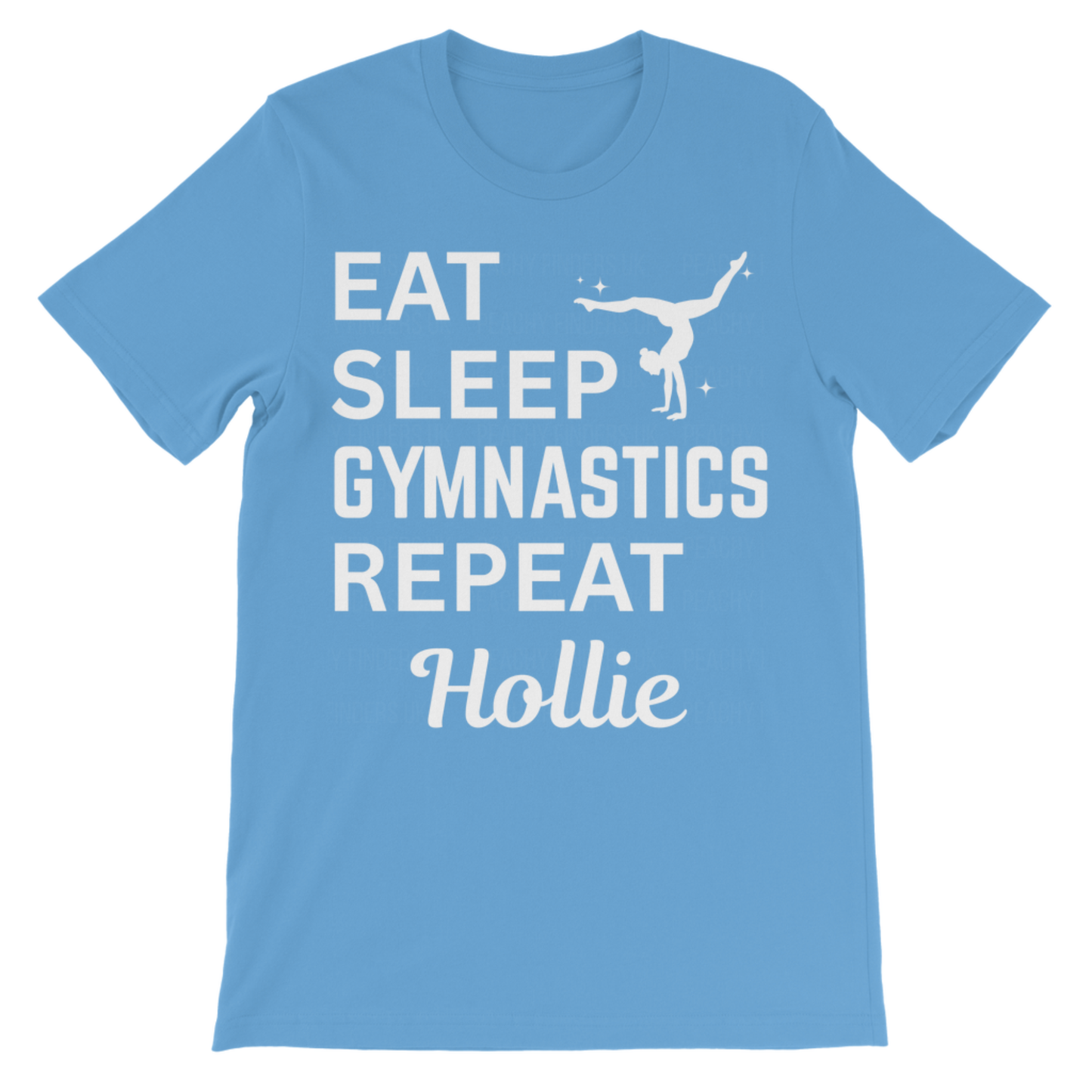 Personalised “Eat Sleep Gymnastics Repeat” Kids T-Shirt (5-13 yrs)