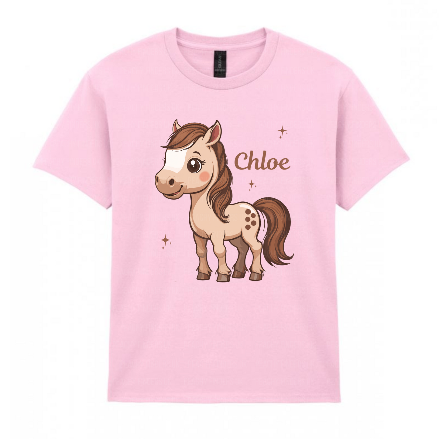 Girls Personalised Horse T-shirt | 3 - 13 years