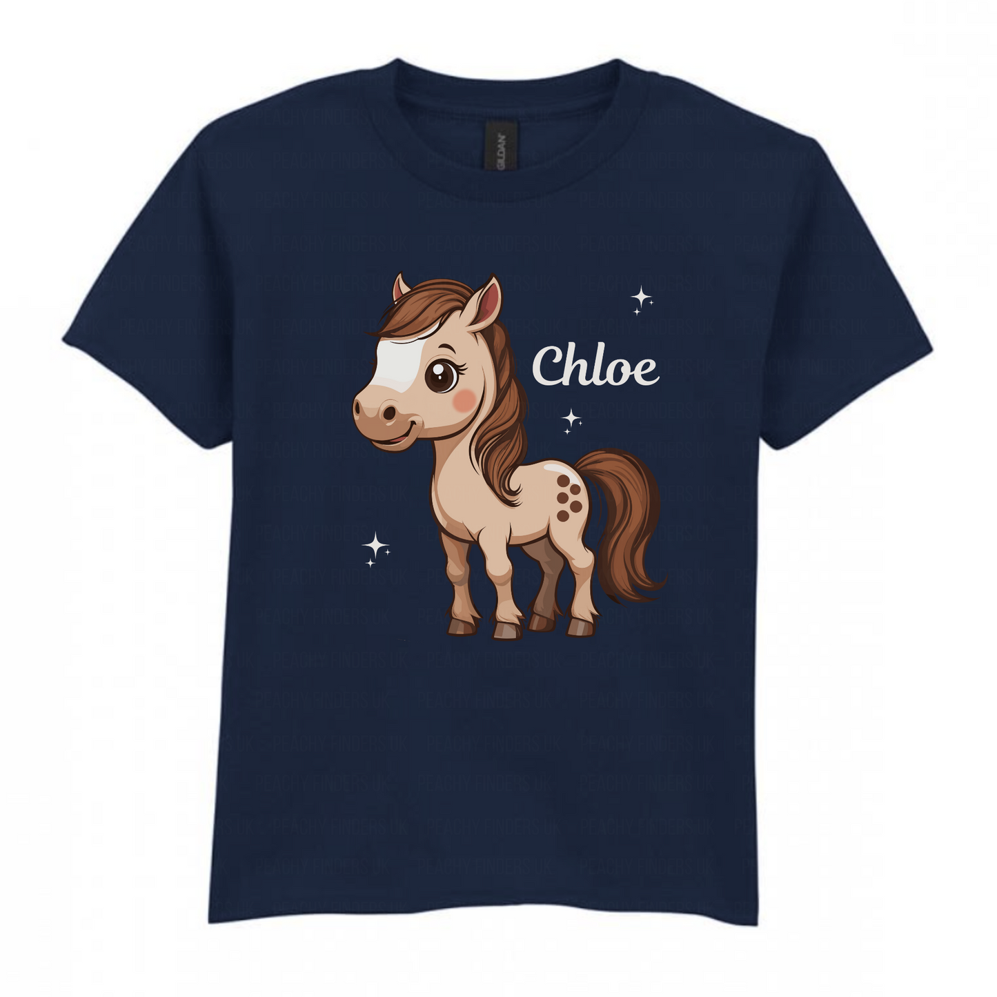 Girls Personalised Horse T-shirt | 3 - 13 years