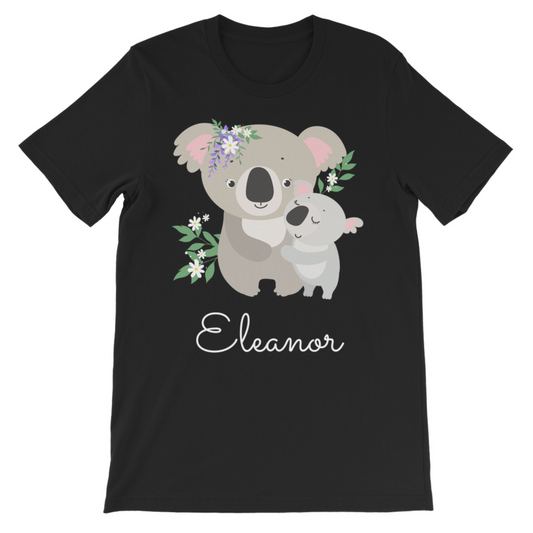 Kids Personalised Mum & Baby Koala T-shirt