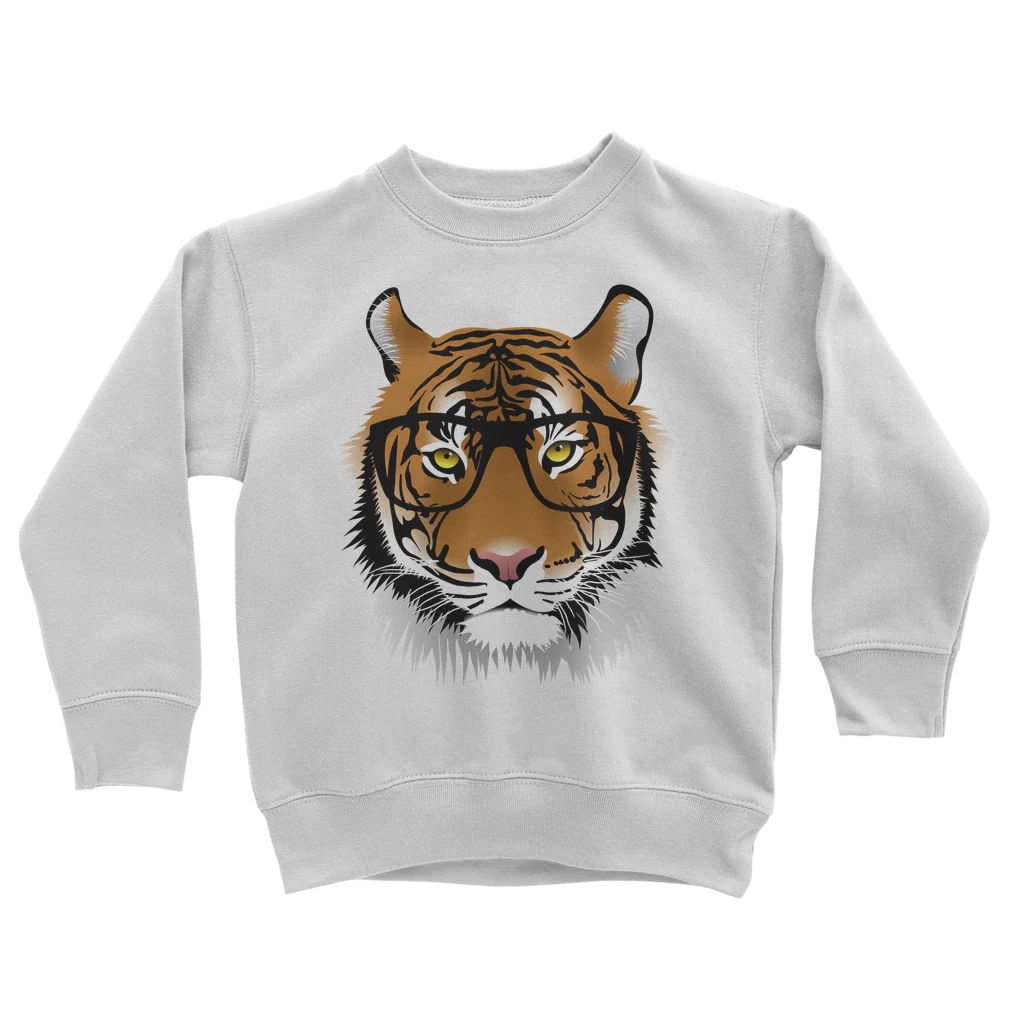 Girls Printed Tiger Sweatshirt Jumper | 3 - 13 years