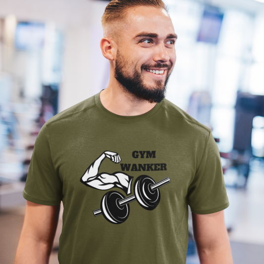 "GYM WANKER" Men's Cotton T-shirt