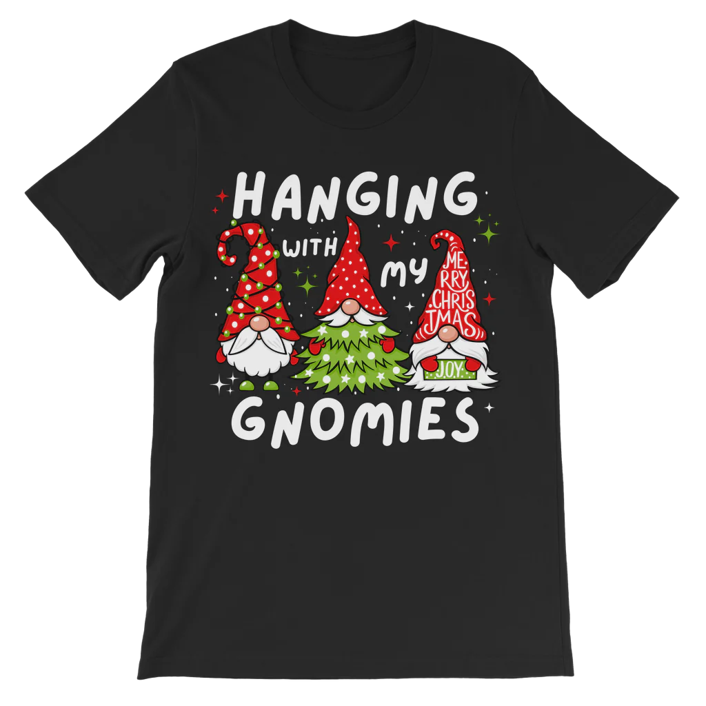 Kids "Hanging with my Gnomies"  Christmas T-shirt | 3 - 13 years