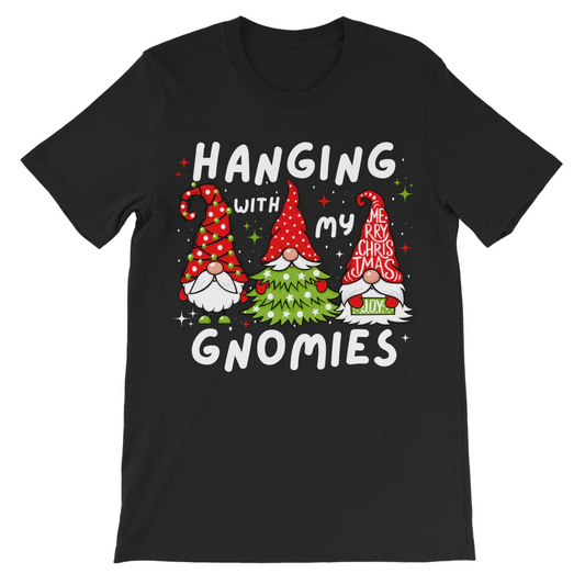 Kids "Hanging with my Gnomies" Christmas T-shirt | 3 - 13 years