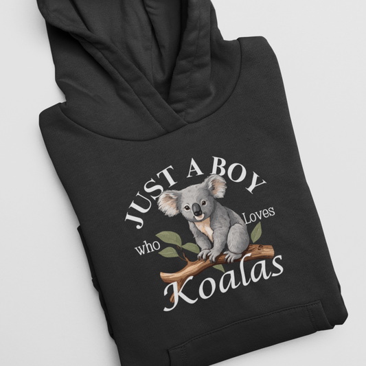 Just A Boy Who Loves Koalas Pullover Hoodie | 3 - 13 years