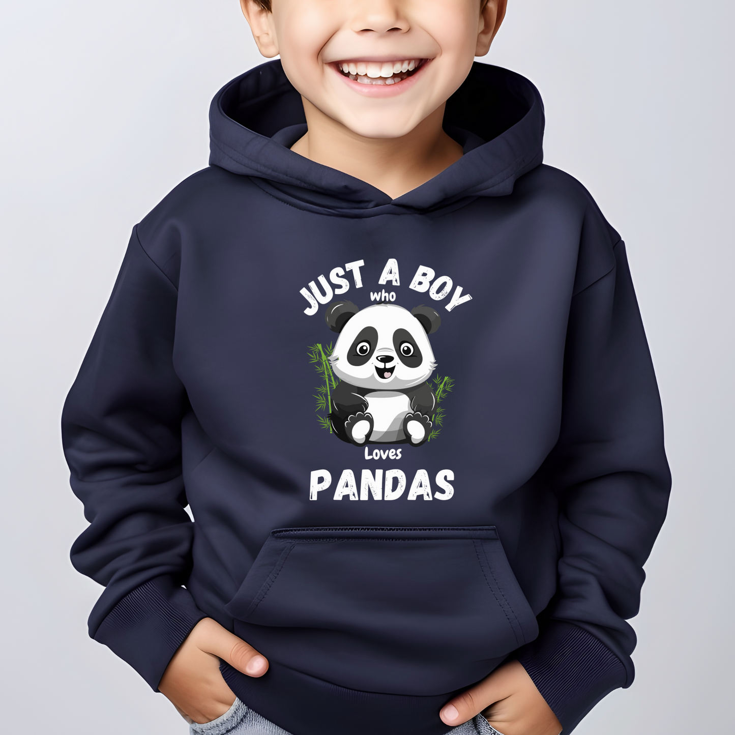 Just a boy who loves Pandas - Boys Hoodie