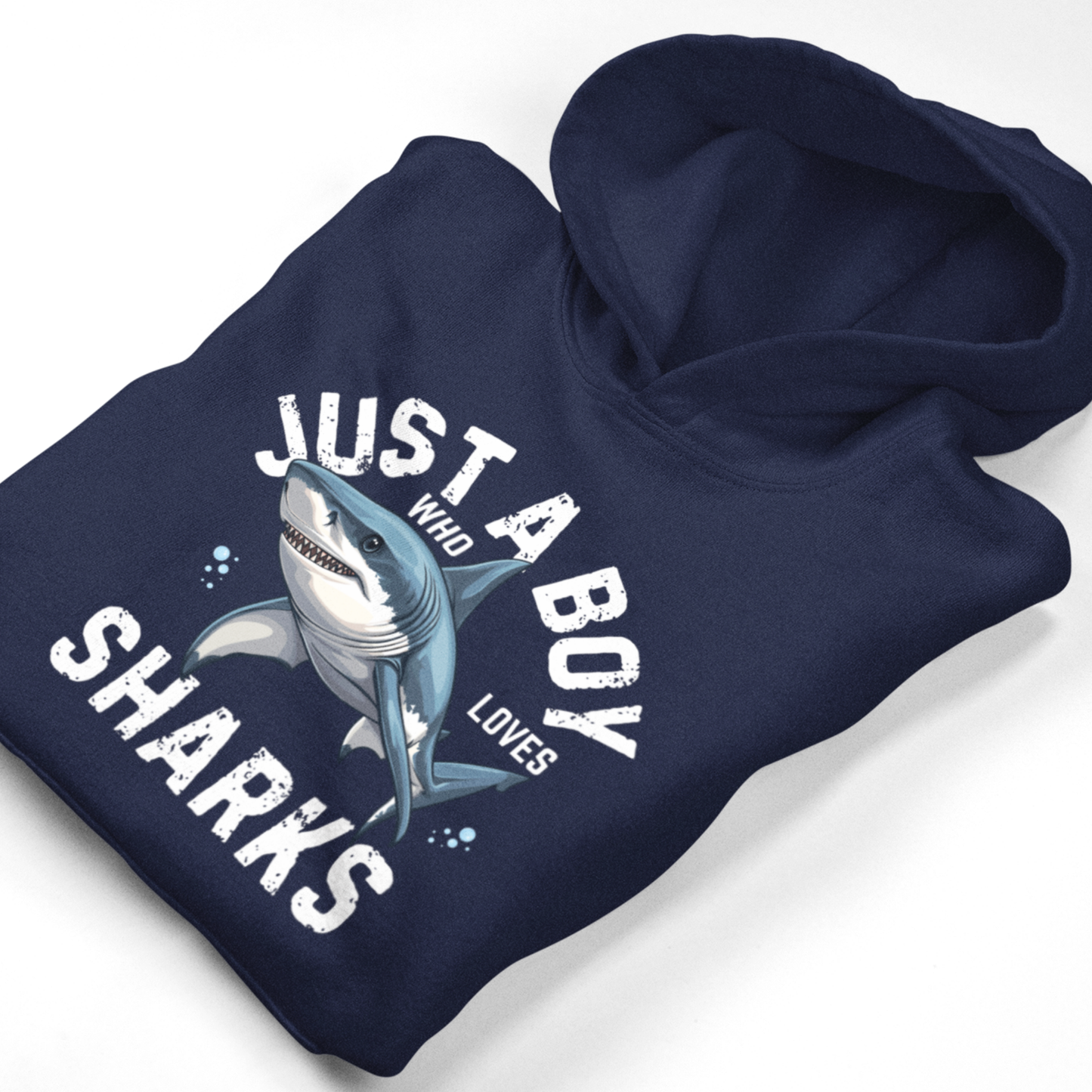 Boys “Just a Boy Who Loves Sharks” Hoodie (3-13 Yrs)