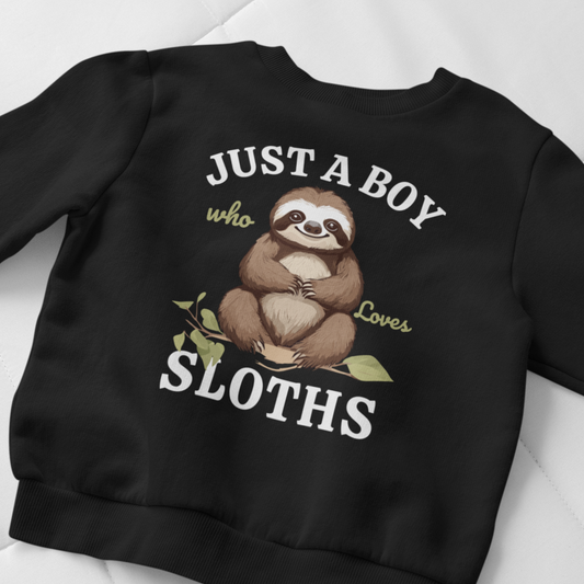 "Just a Boy who Loves Sloths" Sweatshirt