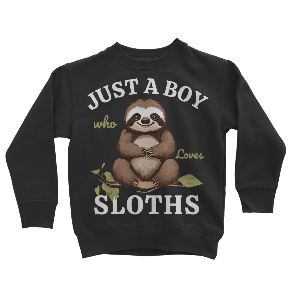 "Just a Boy who Loves Sloths" Sweatshirt