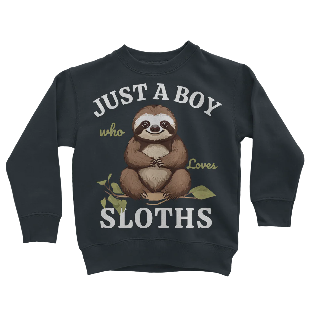 "Just a Boy who Loves Sloths" Sweatshirt