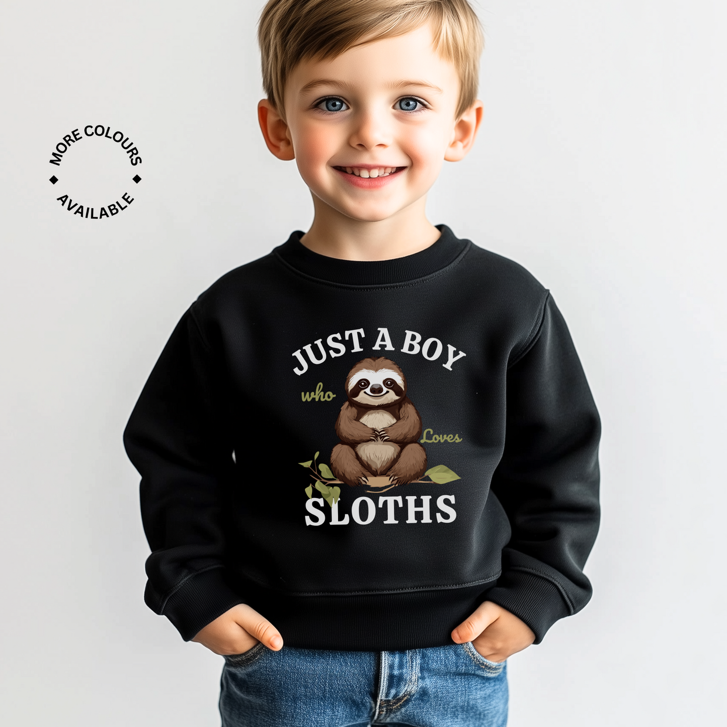 "Just a Boy who Loves Sloths" Sweatshirt