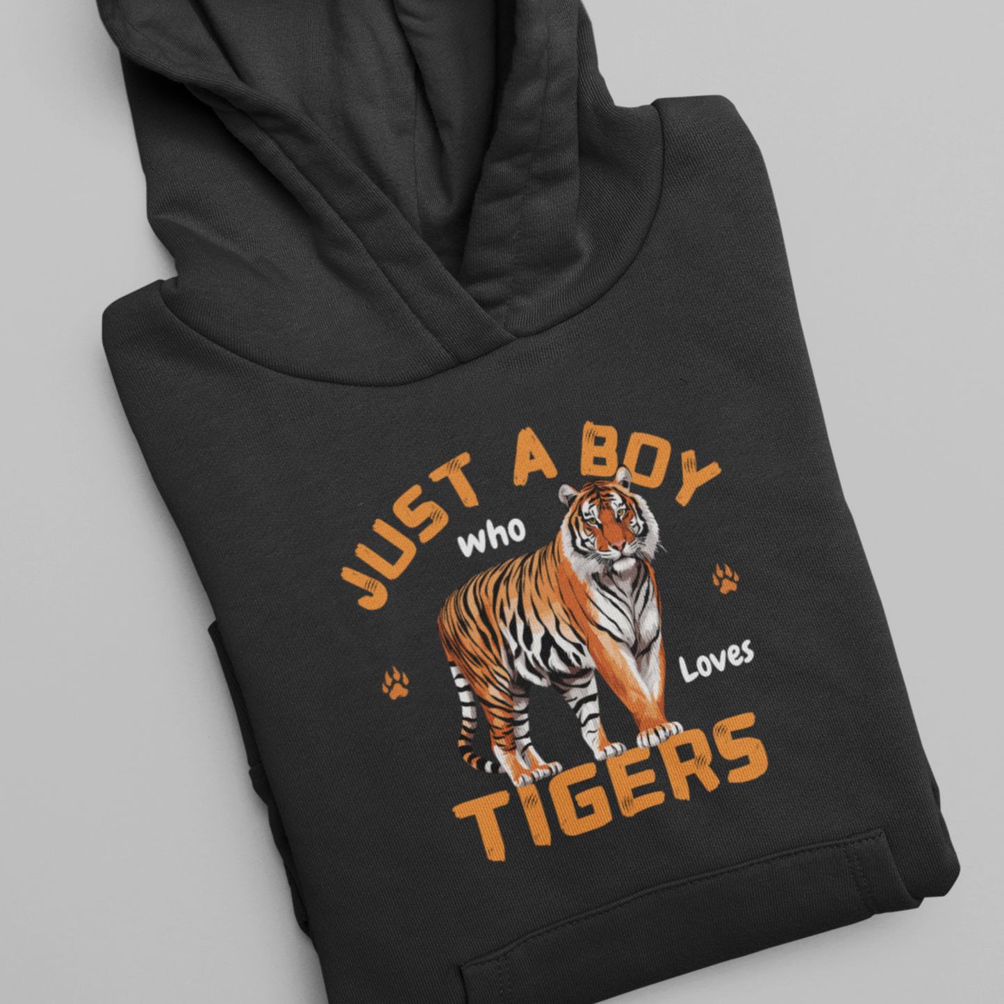 Just a Boy Who Loves Tigers Hoodie | 3 - 13 years