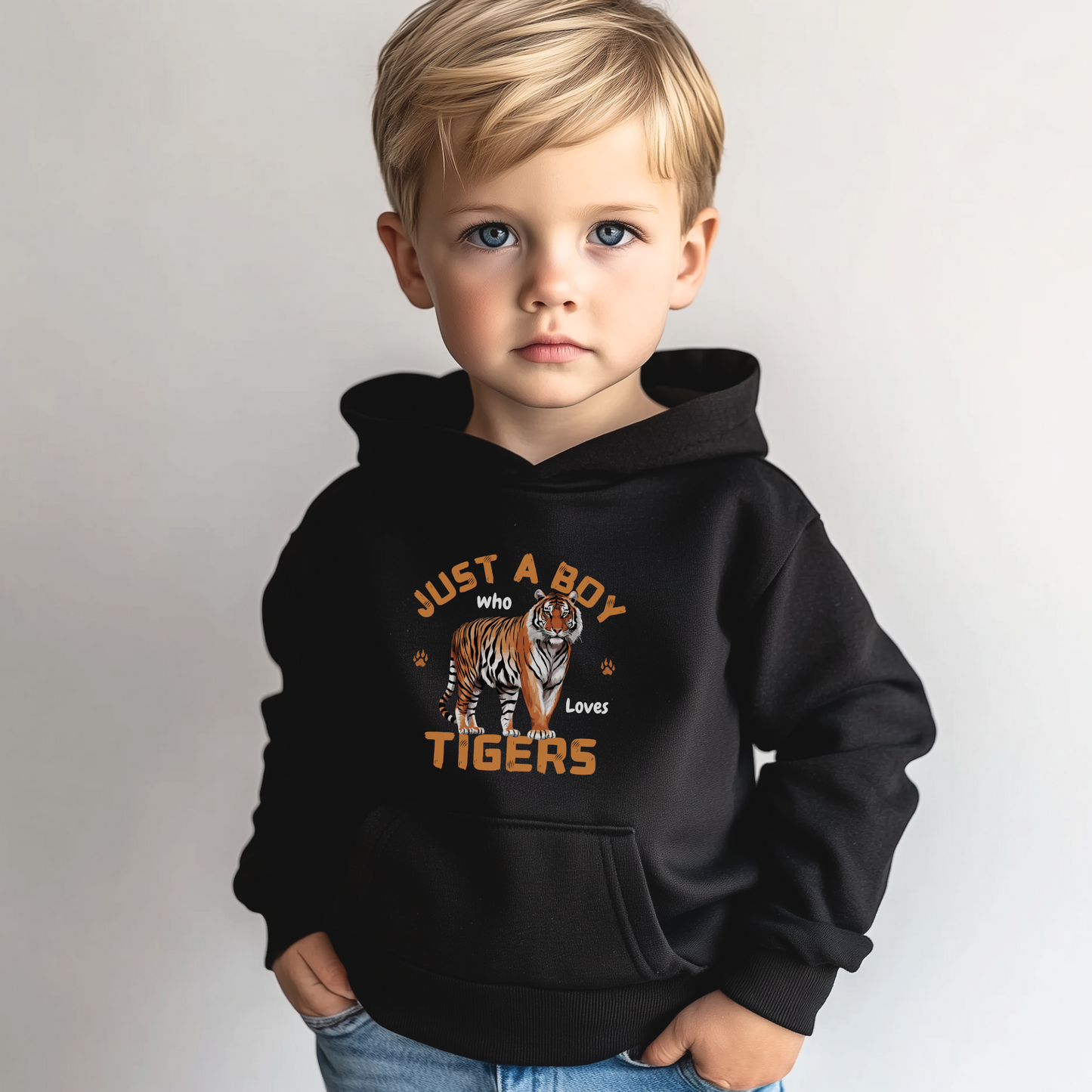 Just a Boy Who Loves Tigers Hoodie | 3 - 13 years