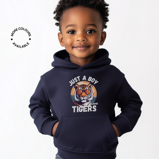 Just a Boy who loves Tigers - Pullover Hoodie