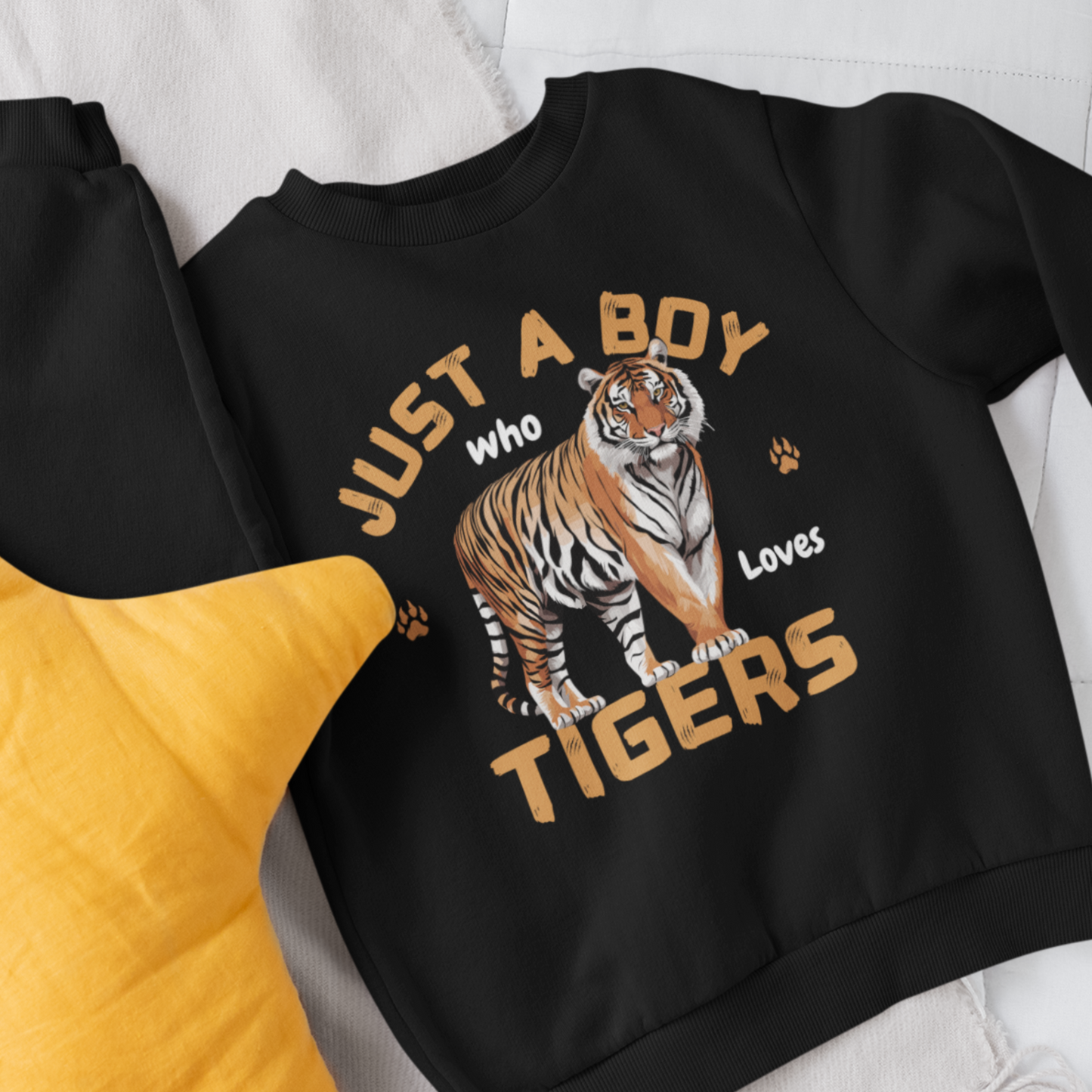 Just a Boy Who Loves Tigers Sweatshirt | 3 - 13 years