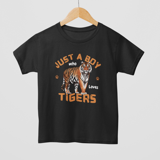 Just a Boy Who Loves Tigers T-shirt | 3 - 13 years