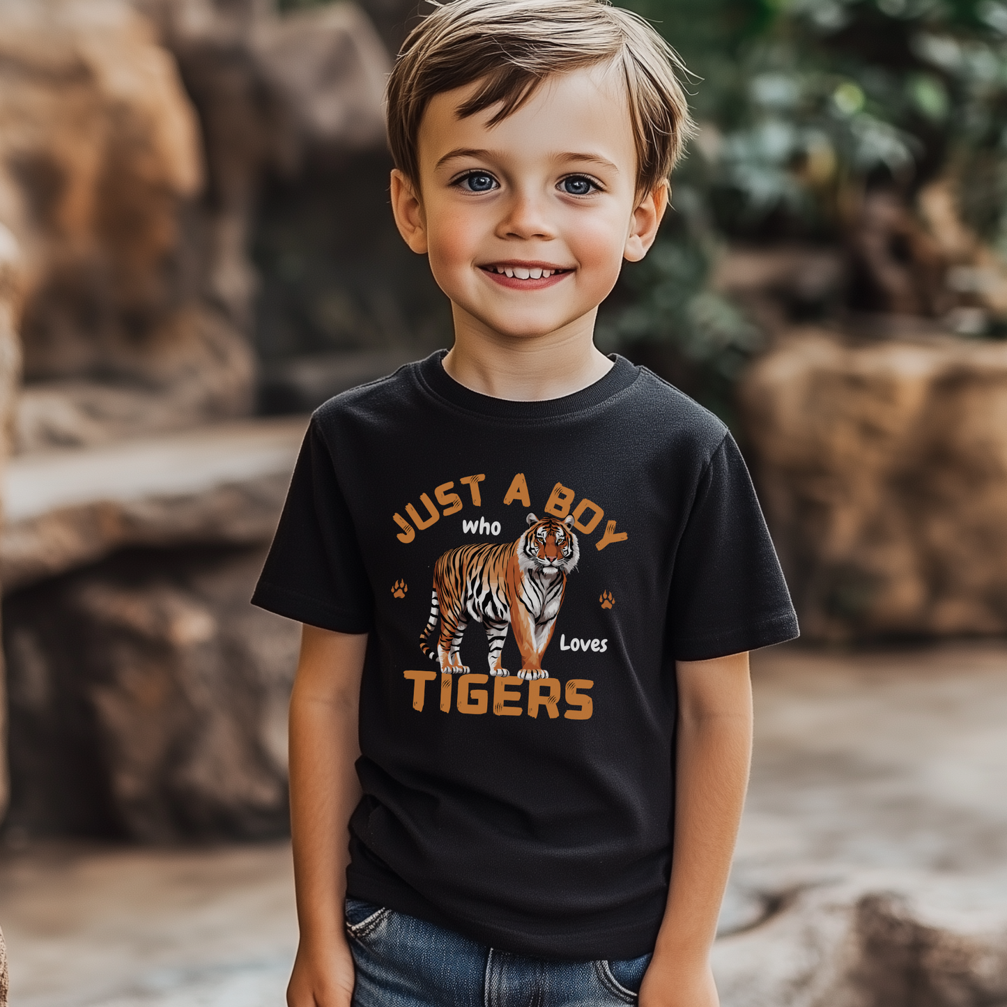 Just a Boy Who Loves Tigers T-shirt | 3 - 13 years