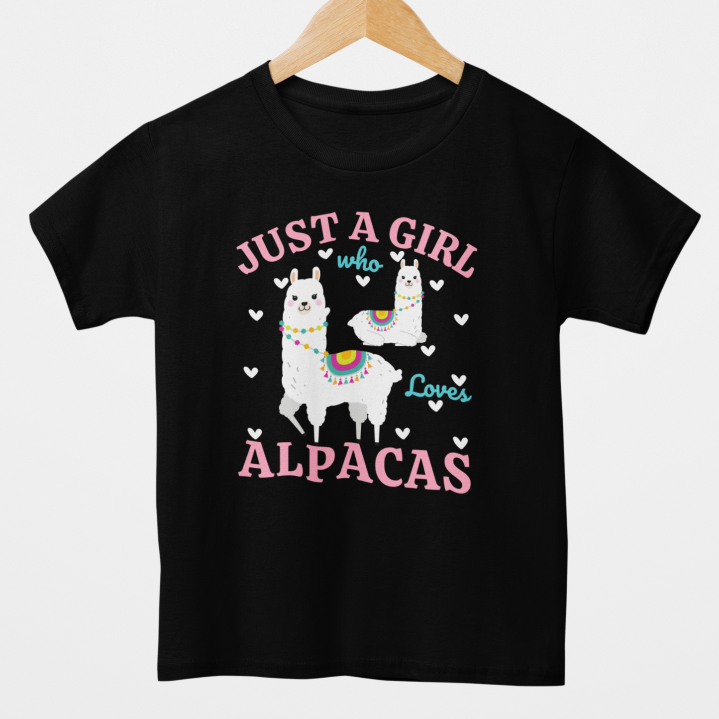 Just a Girl Who Loves Alpacas - Girls Printed T-shirt | 3 - 13 years