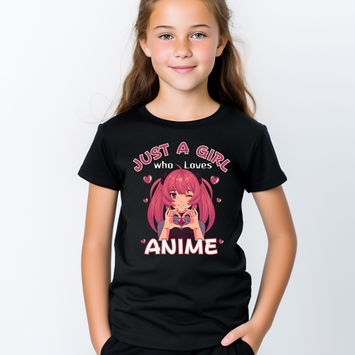 Just a Girl Who Loves Anime  - Kids & Teens Anime T-shirt