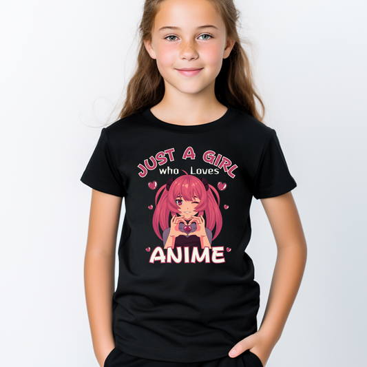 Just a Girl Who Loves Anime - Kids & Teens Anime T-shirt
