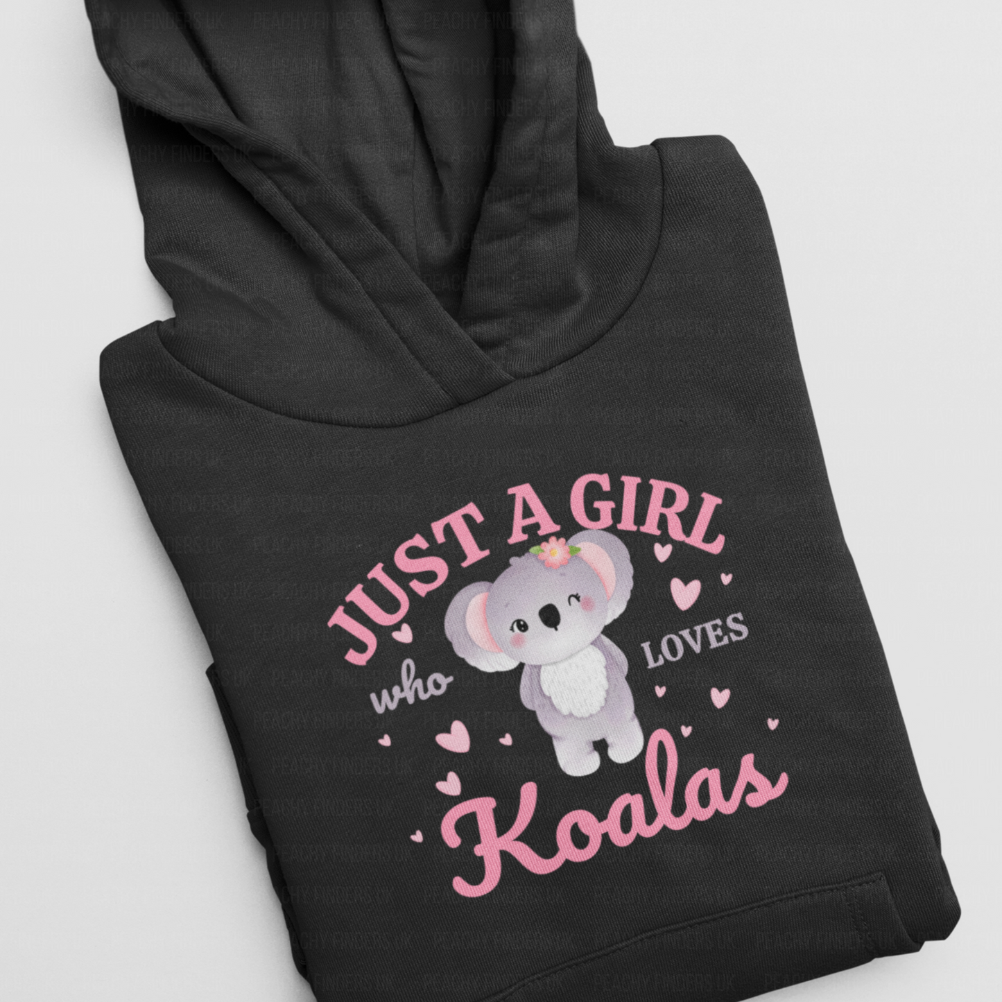Just a Girl Who Loves Koalas - Girls Koala Hoodie